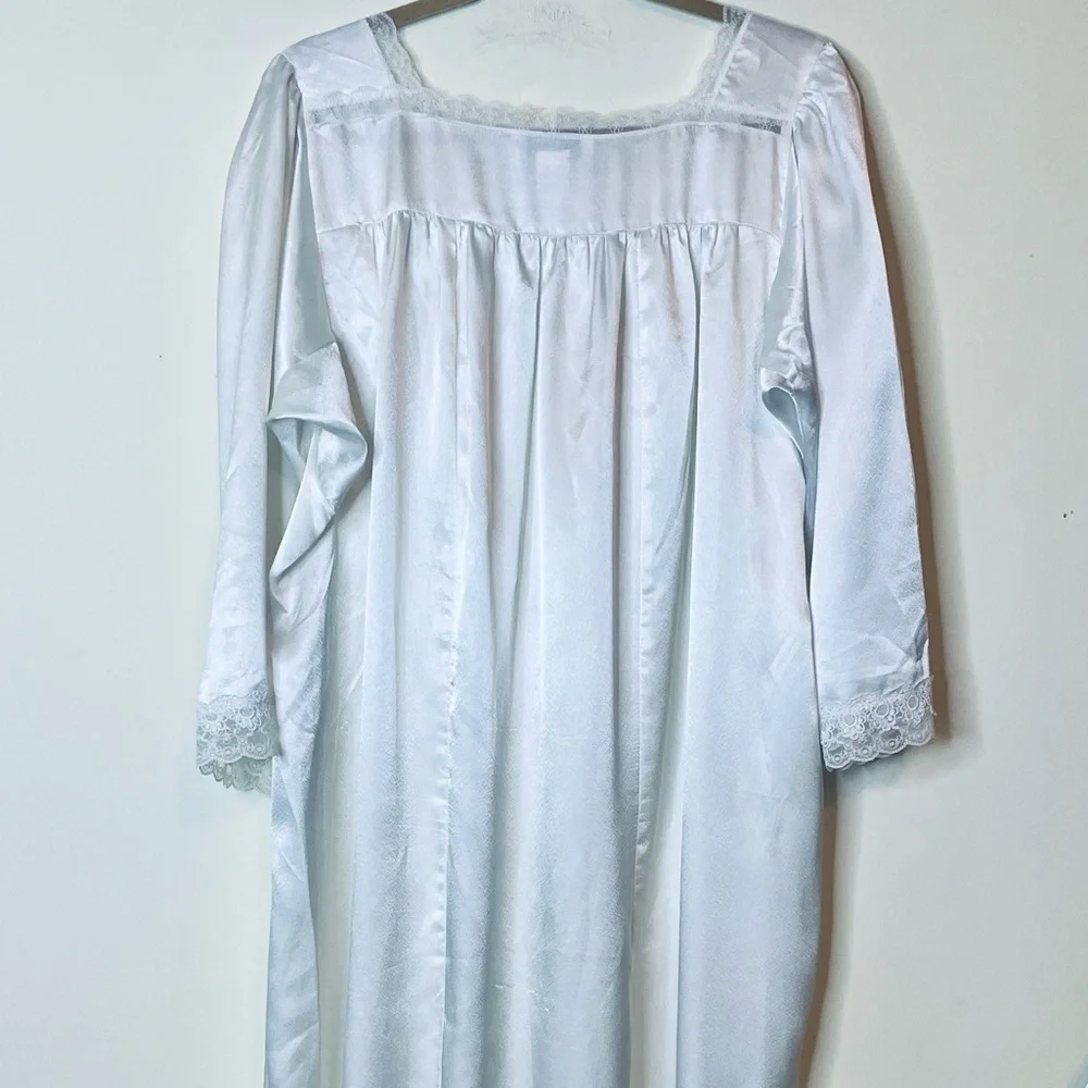 Christian Dior Vintage 80’s Lingerie white lace maxi long